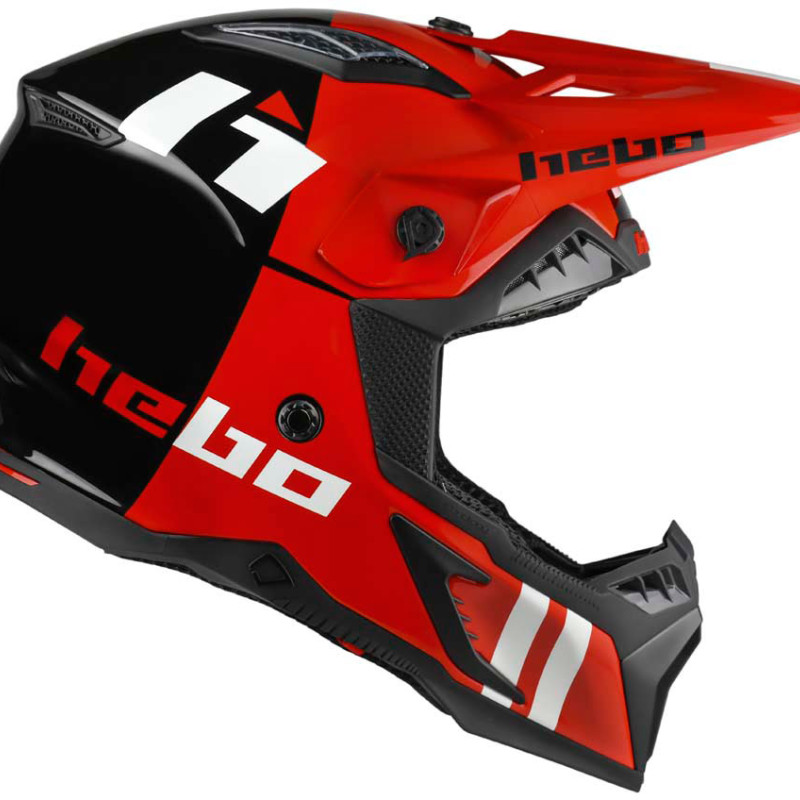 Capacete HMX-FO1 HERITAGE Vermelho/Preto Hebo