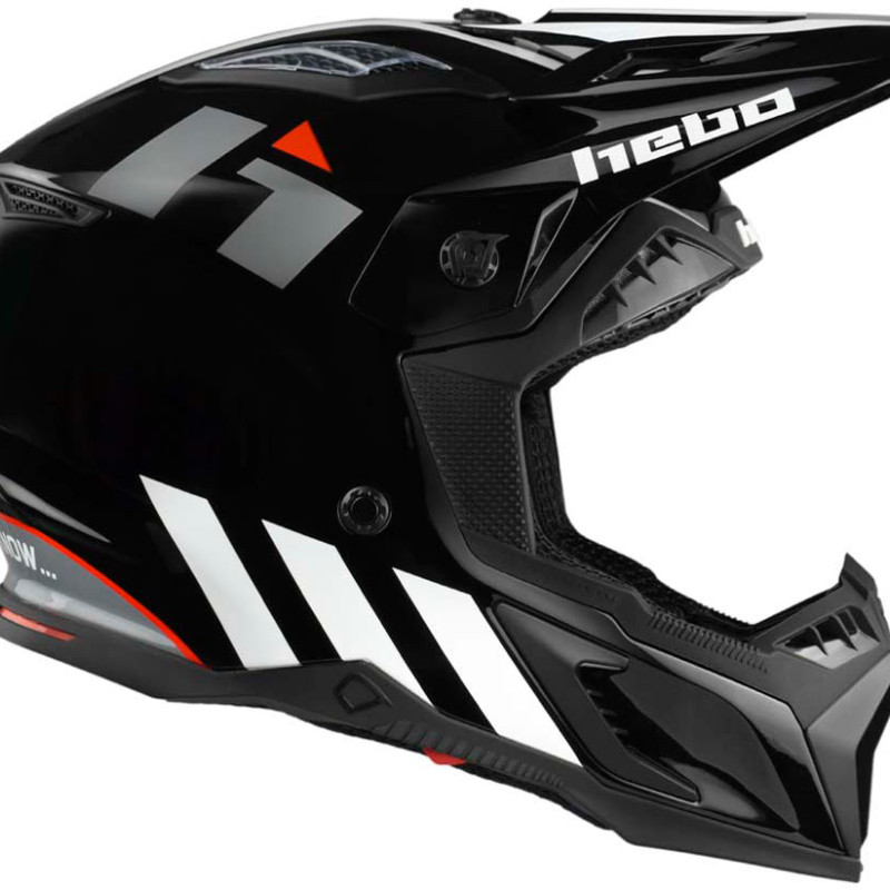 Capacete HMX-FO1 REPLICA POL TARRES Preto/Branco Hebo