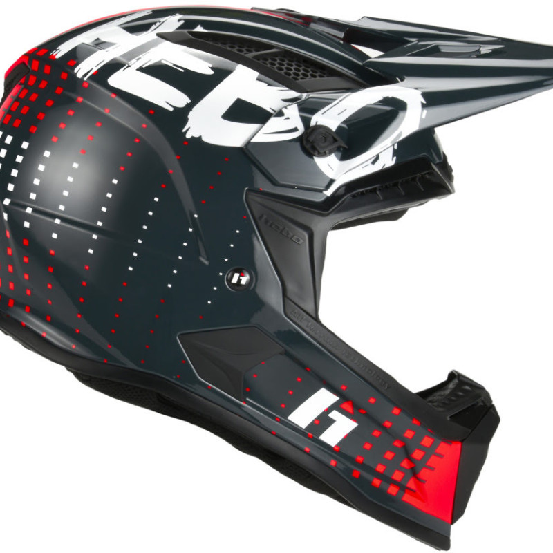 Capacete HMX-P01 DOTS Cinza Hebo