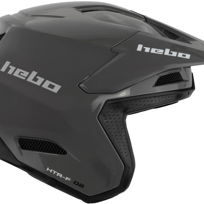 Capacete HTR-F02 ZONE PRO MONOCOLOR Cinza Hebo