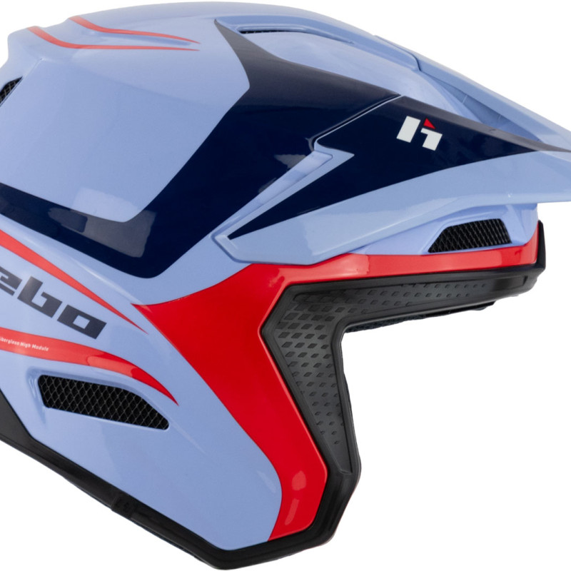 Capacete HTR-F02 ZONE PRO Azul Hebo