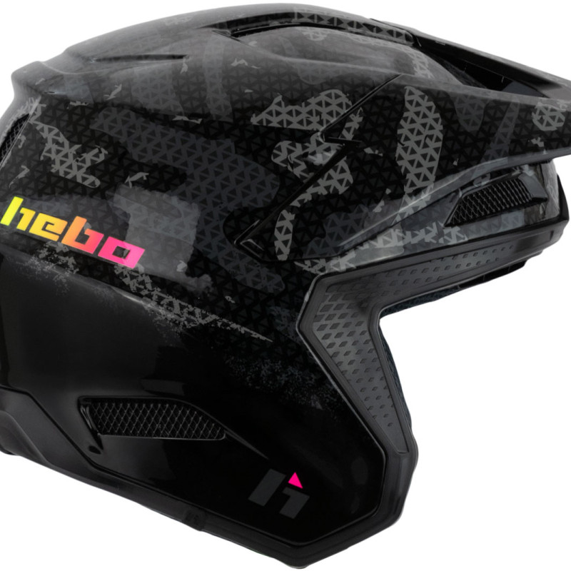 Capacete HTR-F02 ZONE PRO KAMU Preto Hebo