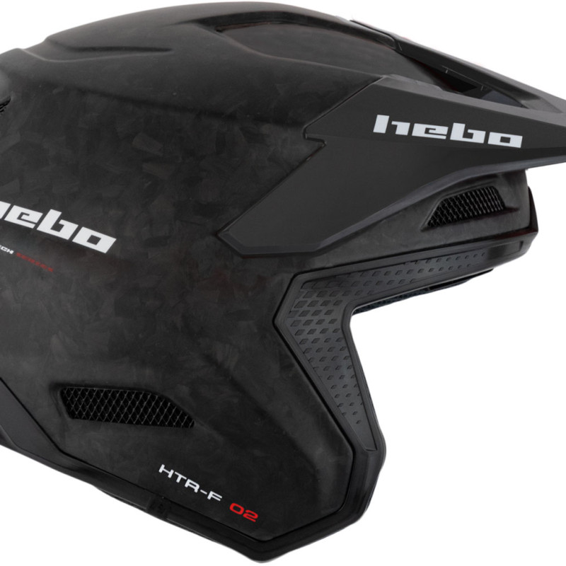 Capacete HTR-C02 ZONE RACE CARBON FORGED Preto Mate Hebo