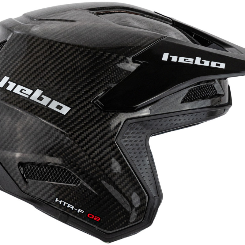 Capacete HTR-C02 ZONE RACE CARBON K3 Preto Hebo