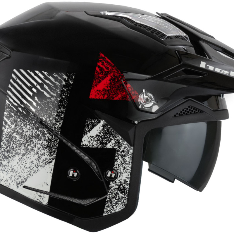 Capacete HTR-P01 V6 ZONE 5 H TYPE Preto Hebo