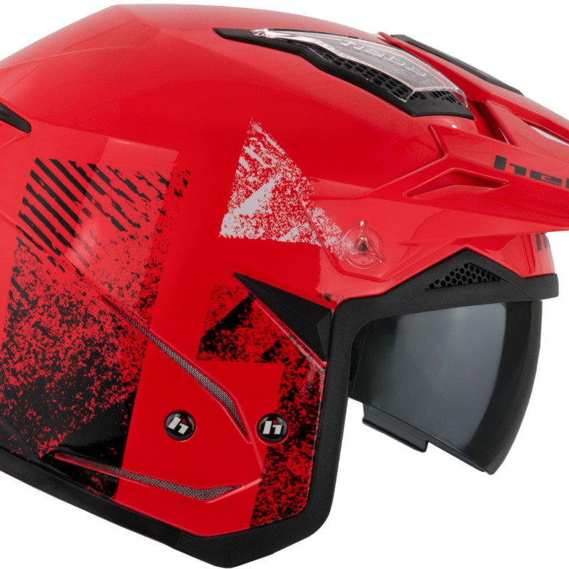 Capacete HTR-P01 V6 ZONE 5 H TYPE Vermelho Hebo