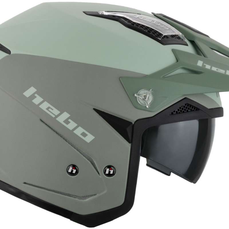 Capacete HTR-P01 V6 ZONE 5 BICOLOR Verde Hebo