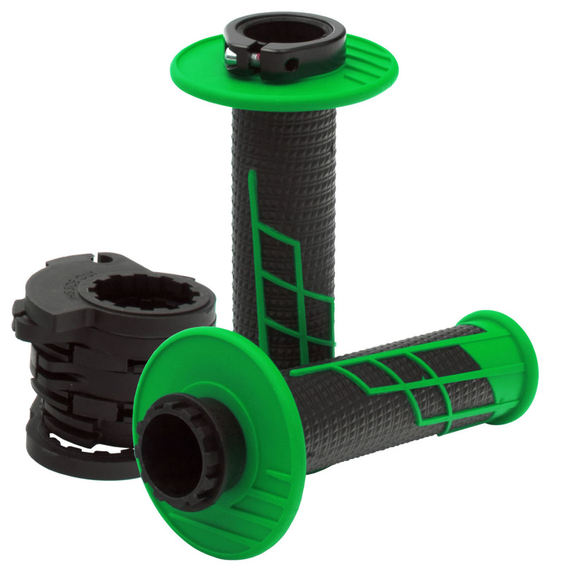 Punhos Protaper Clamp-on 1/2 Waffle Neon Verde/preto