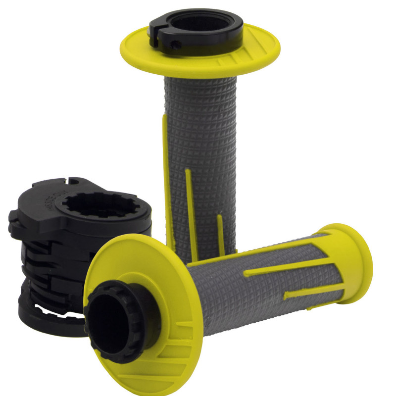 Punhos Protaper Clamp-on Full Diamond Neon Amarelo/cinza Esc