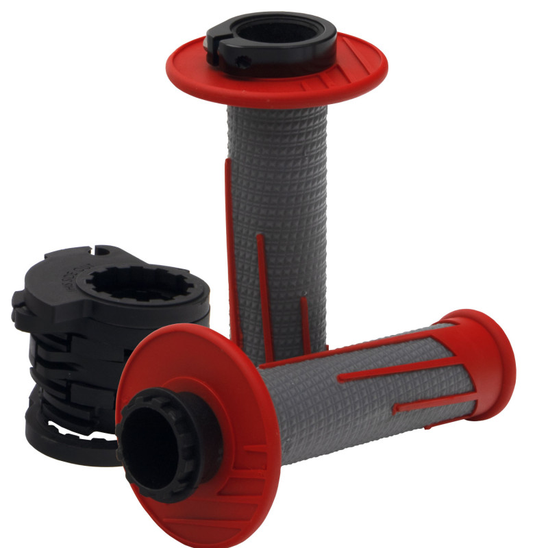 Punhos Protaper Clamp-on Full Diamond Vermelho/cinza Escuro