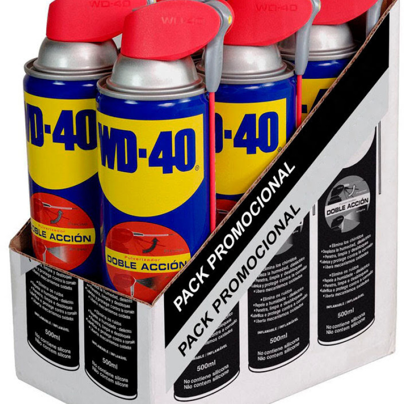 Wd-40 Caixa 6 Sprays de Dupla Ação 500ml