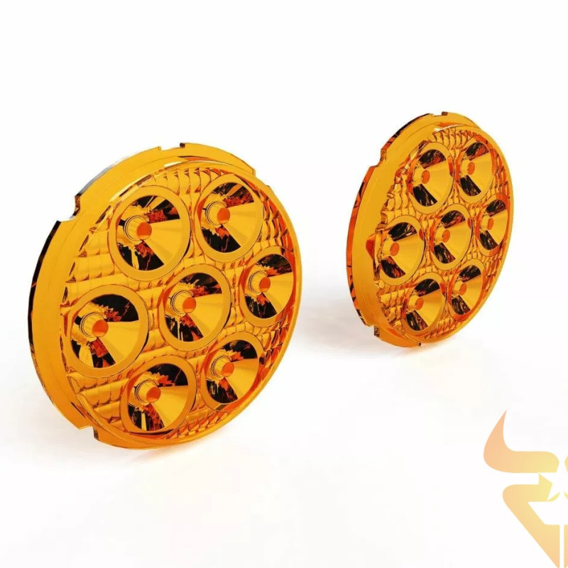 Kit de lentes Amber TriOptic para luzes LED Denali D7