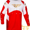 Camisola Fly Racing Evolution DST Red / White / Iridium Red