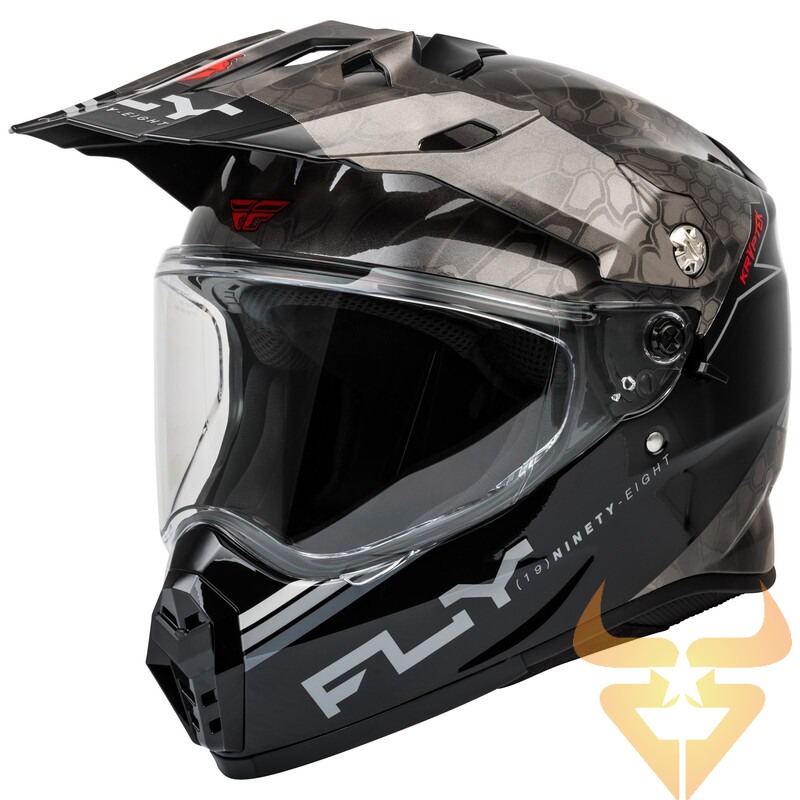 Capacete Fly Racing Trekker Krypyek Conceal Black / Gray / White