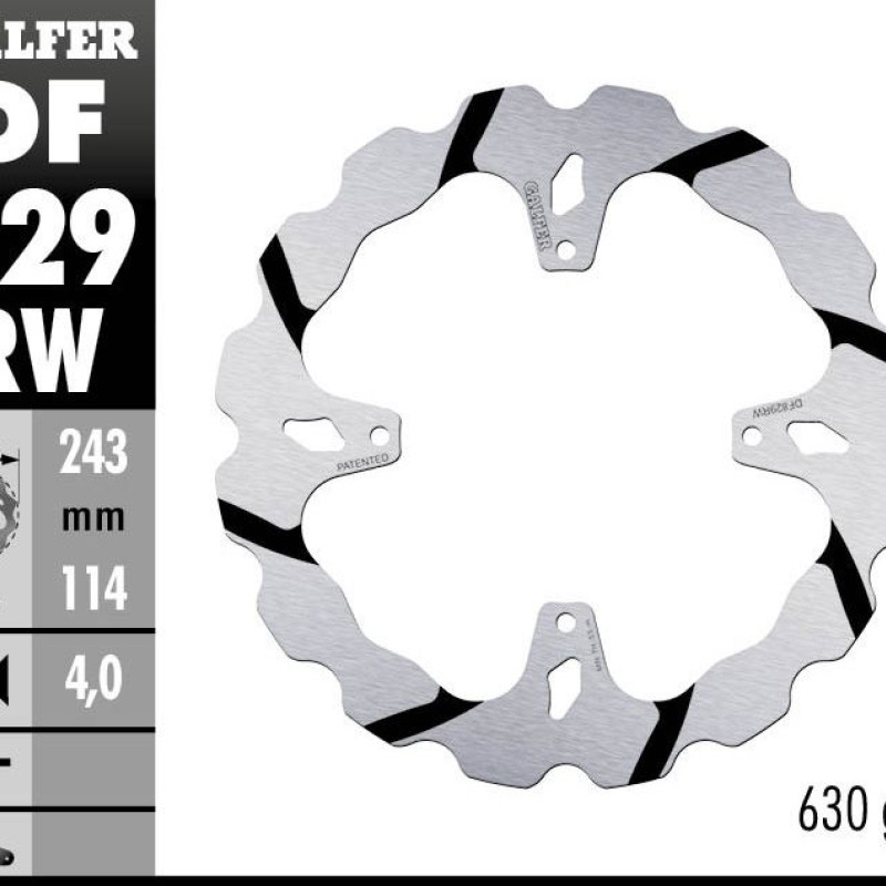 Discos Travão Trás Fixed Wave Grooved Galfer TM Racing