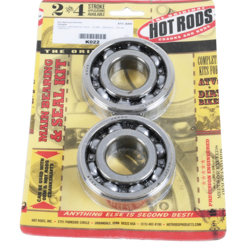 Kit Rolamentos Cambota Hot Rods Yamaha Yfz 450