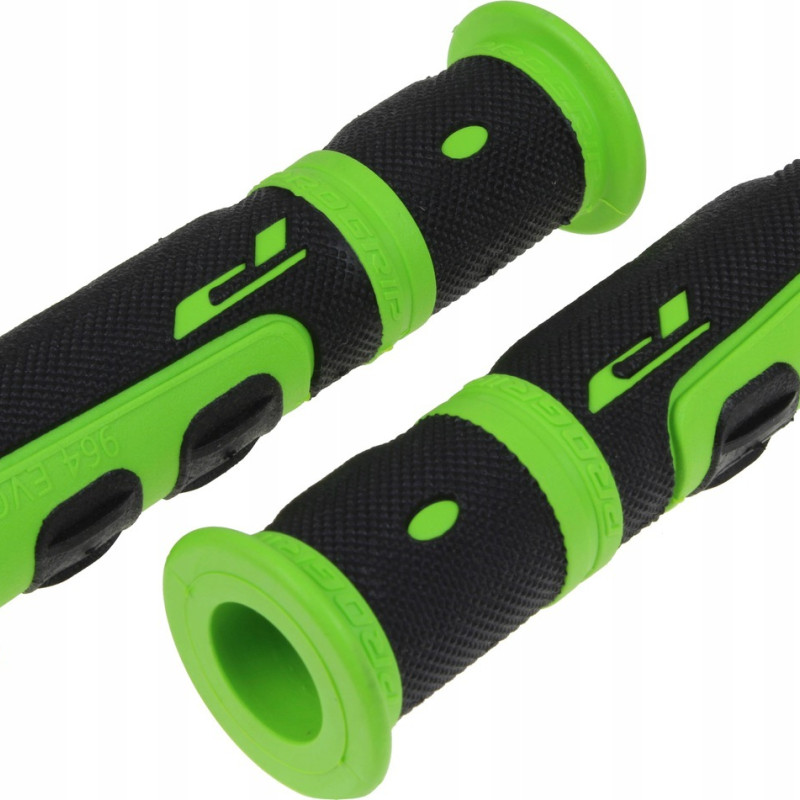 Punhos Pro Grip Atv 964 Double Density Verde / Preto