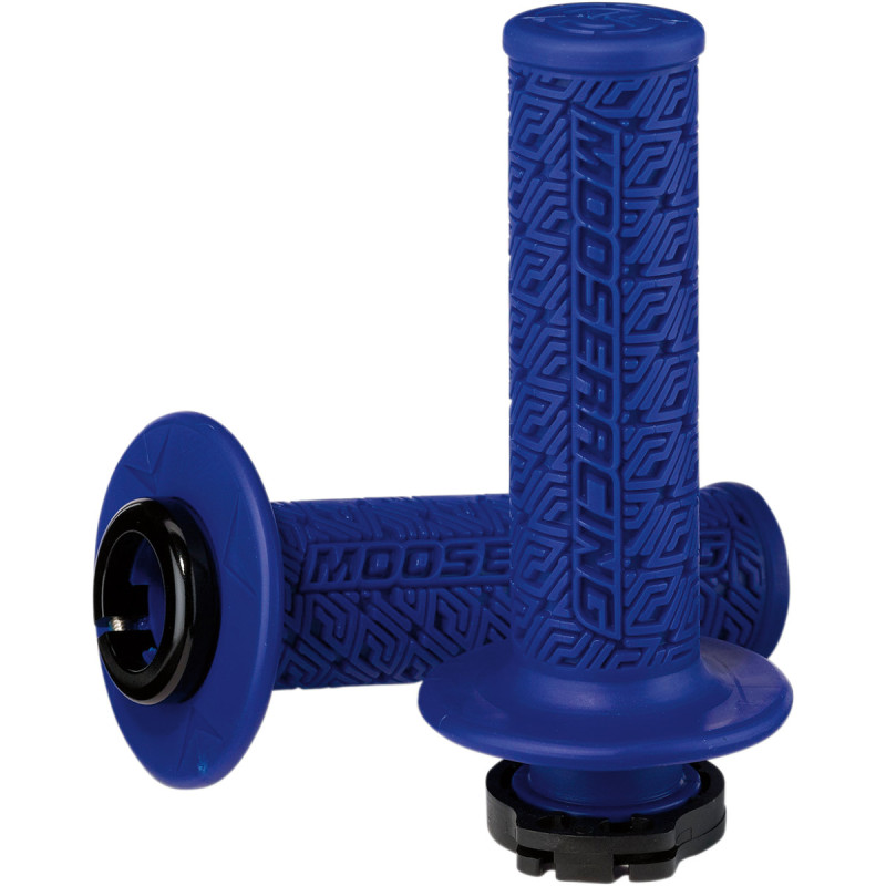 Punhos Moose 36 Series Lock On Blue / Black