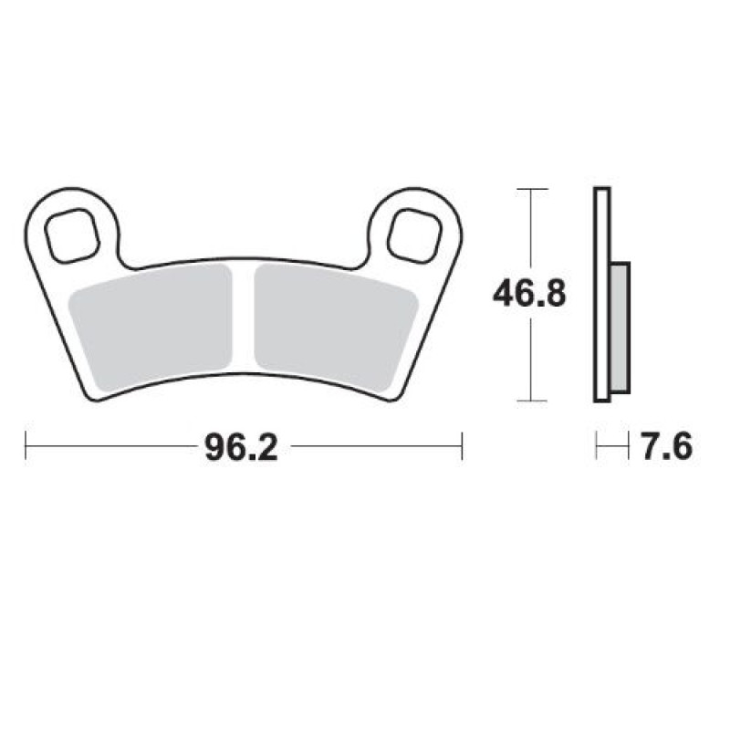 Pastilhas Travão Moto-Master Frente Polaris Outlaw 525 S / Irs