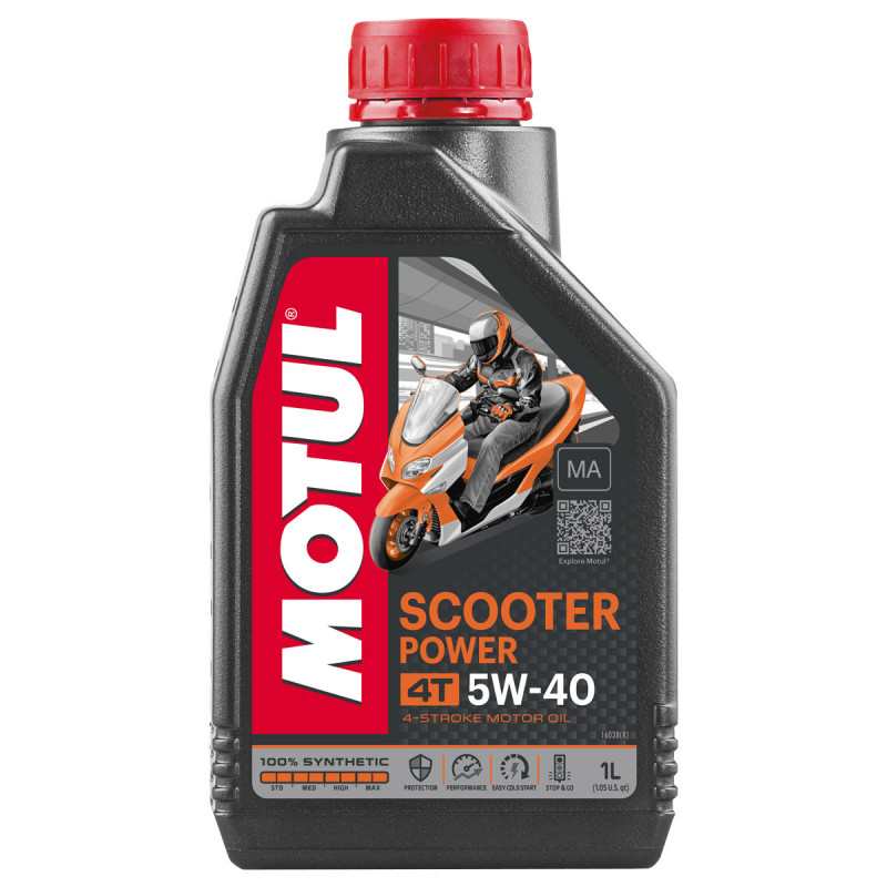 Óleo Motor 4T 100% Sintético Motul Scooter Power 5w40