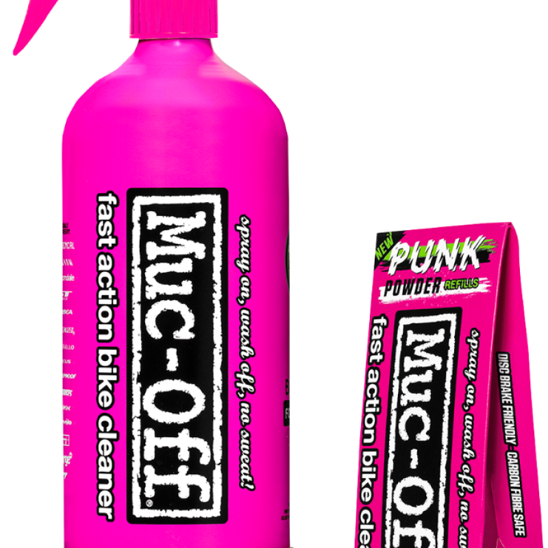 Pack Muc-Off Punk Powder Limpeza Bicicleta + Garrafa de Alumínio