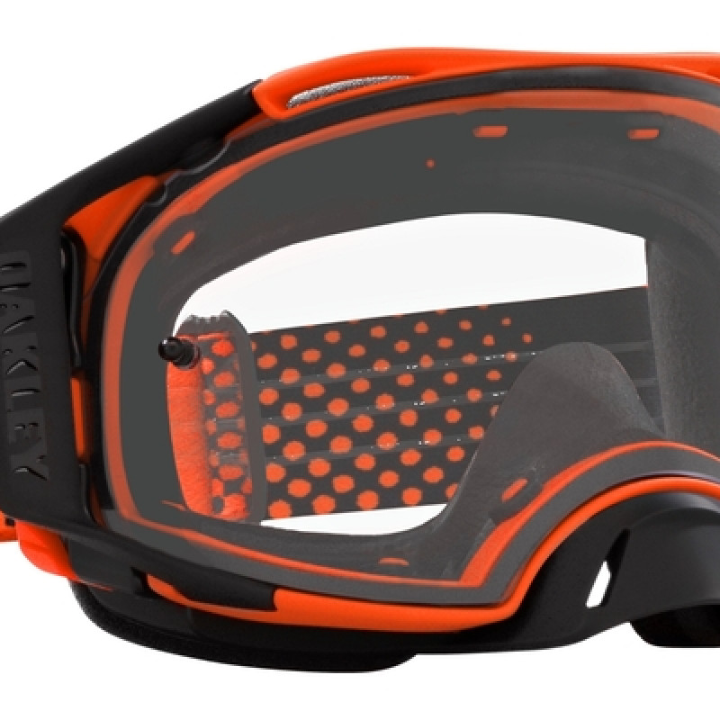 Óculos Oakley Airbrake MX - Lente transparente Moto Orange B1B