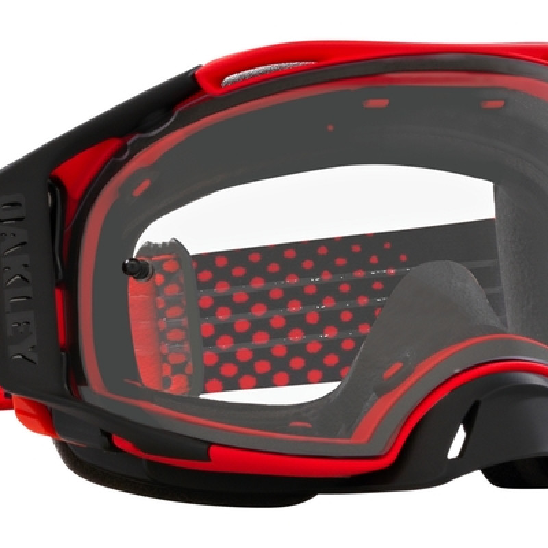 Óculos Oakley Airbrake MX - Lente transparente Moto Red B1B