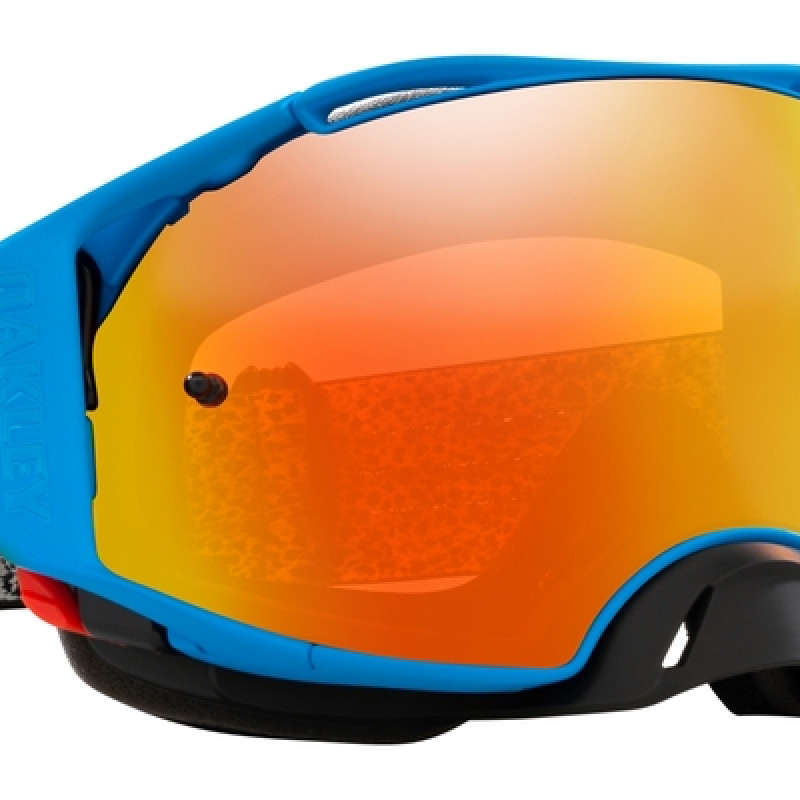 Óculos Oakley Airbrake Crackle Fire MX Blue Iridium