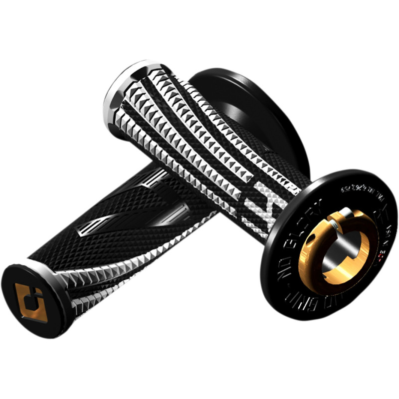 Punhos Odi Lock On Emig Pro V2 Mx Black / White