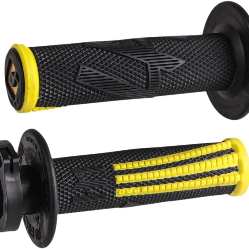 Punhos Odi Lock On Emig Pro V2 Mx Black / Yellow