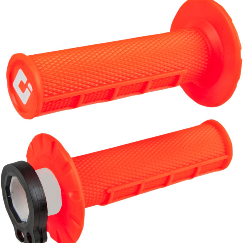 Punhos Odi Mx V2 Lock-on Half-waffle Flo Orange