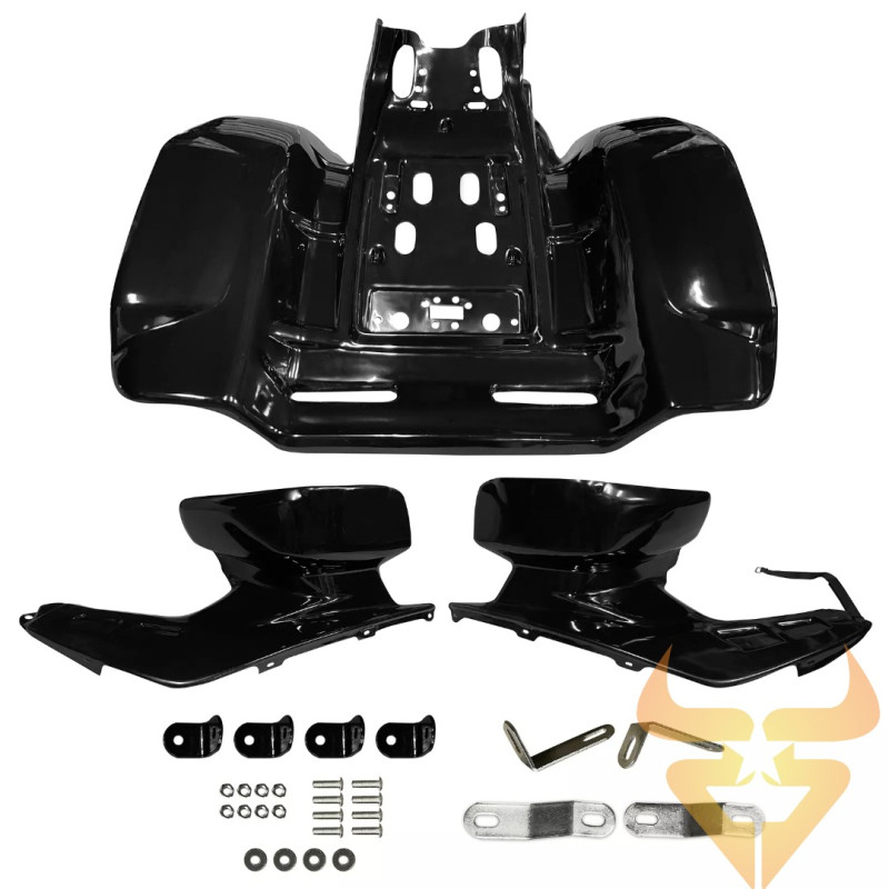 Guarda Lamas / Plástico Frontal e Traseiro Preto Honda Trx 250r