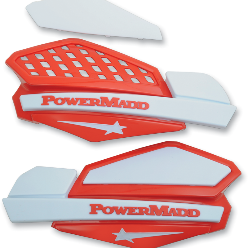 Proteçoes Maos Powermadd Star Series Red / White