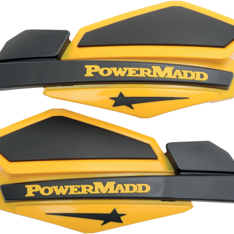 Proteçoes Maos Powermadd Star Series Dark Yellow / Black