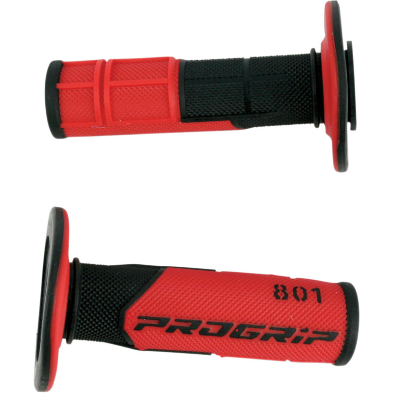 Punhos Pro Grip 801 Mx Double Density Preto / Vermelho