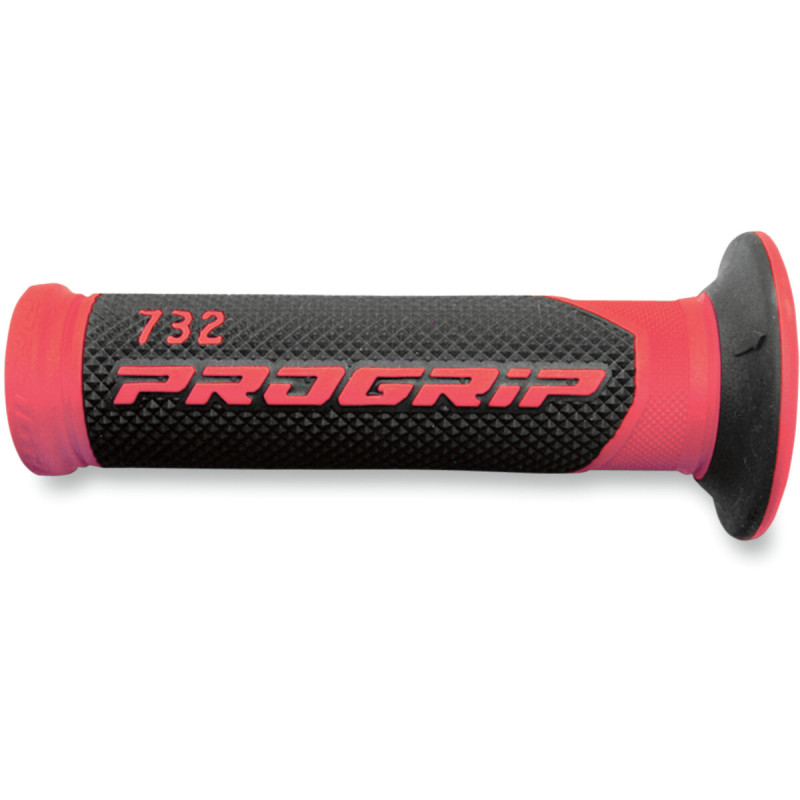 Punhos Pro Grip 732 Mx Double Density Preto / Vermelho