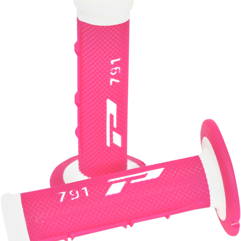 Punhos Pro Grip 791 Mx Branco / Rosa Fluo