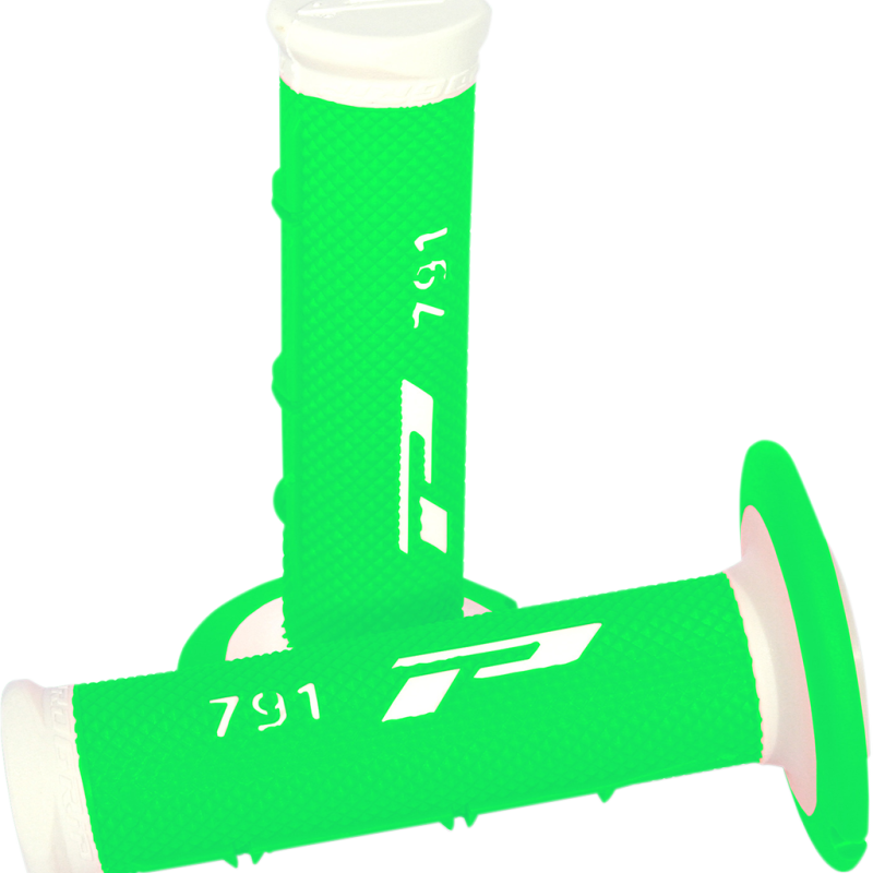 Punhos Pro Grip 791 Mx Branco / Verde Fluo