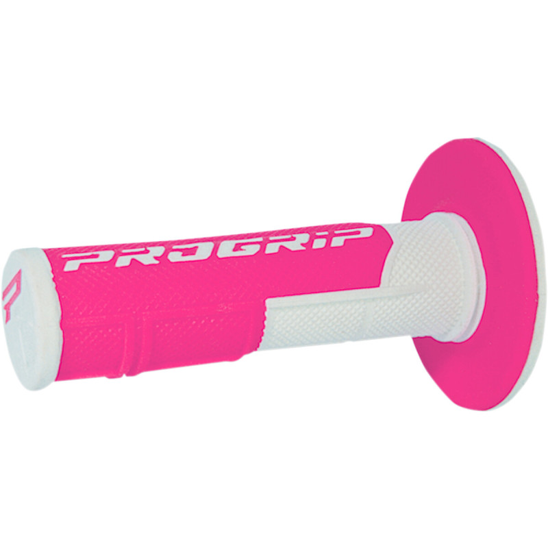 Punhos Pro Grip 801 Mx Double Density Branco / Rosa Fluo