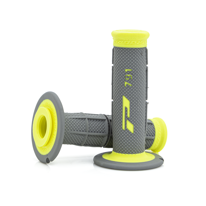 Punhos Pro Grip 791 Mx Amarelo Fluo / Cinza