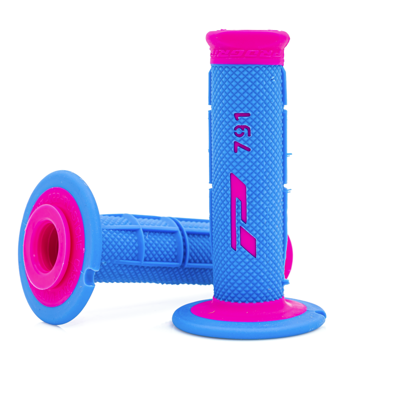 Punhos Pro Grip 791 Mx Rosa / Azul Claro