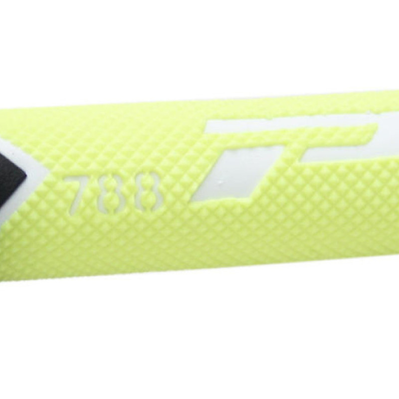 Punhos Pro Grip 788 Triple Density Branco / Amarelo Fluo