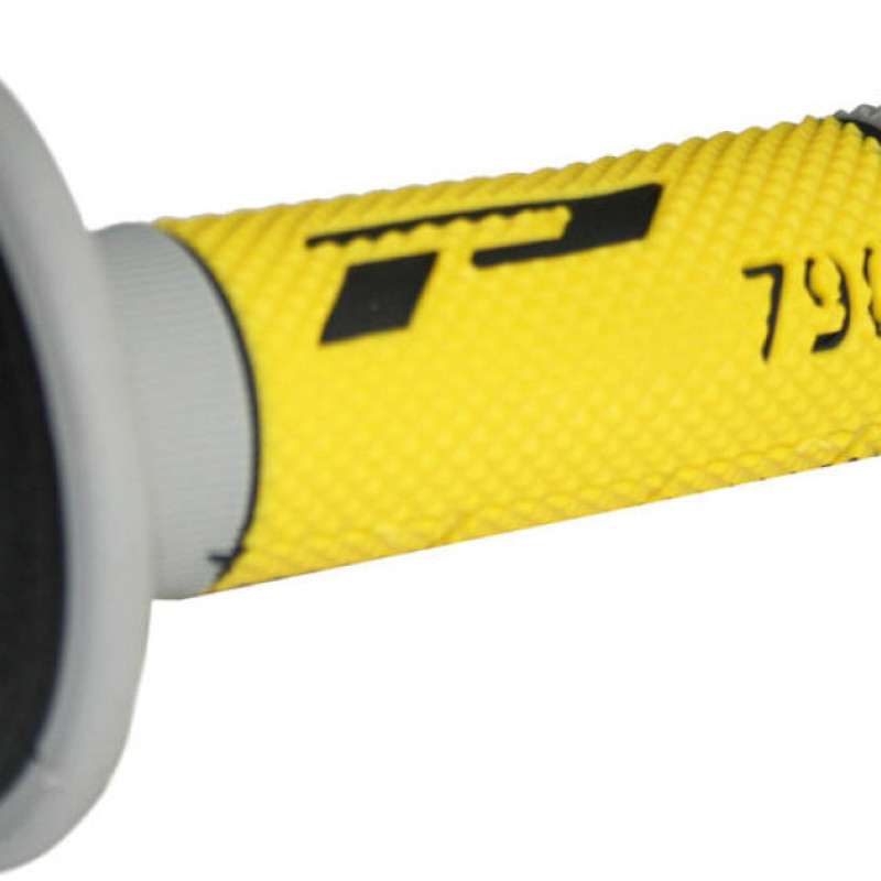 Punhos Pro Grip 790 Mx Triple Density Cinza / Amarelo