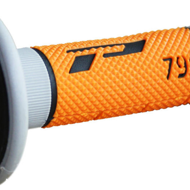 Punhos Pro Grip 790 Mx Triple Density Cinza / Laranja