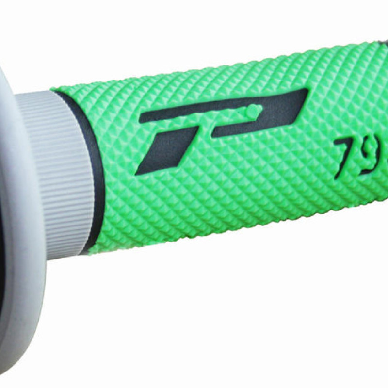 Punhos Pro Grip 790 Mx Triple Density Cinza / Verde