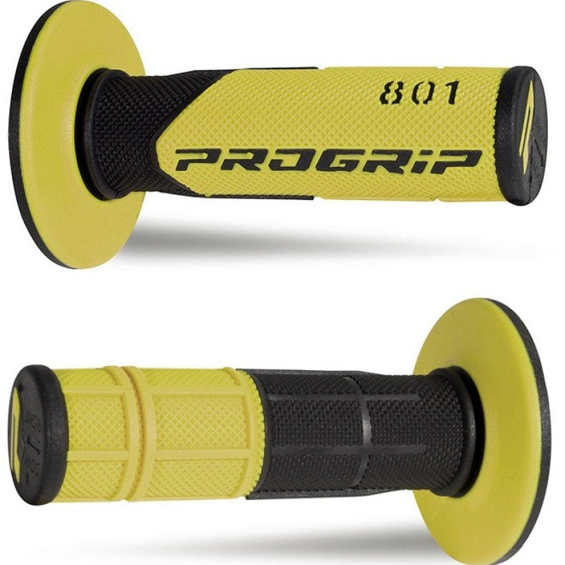 Punhos Pro Grip 801 Mx Double Density Preto / Amarelo