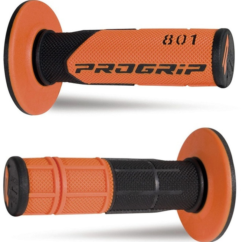 Punhos Pro Grip 801 Mx Double Density Preto / Laranja