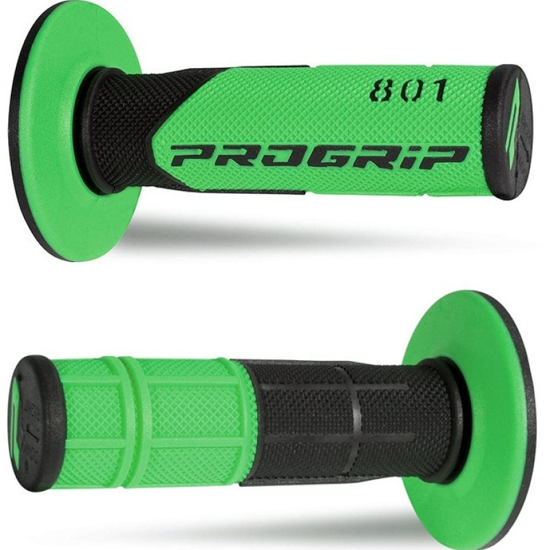 Punhos Pro Grip 801 Mx Double Density Preto / Verde