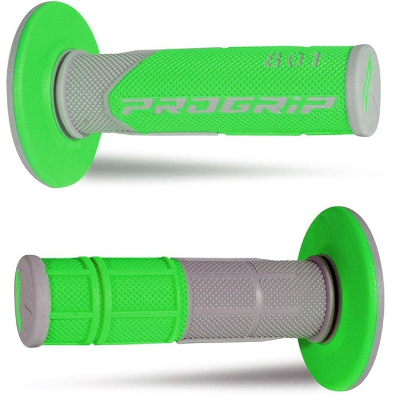 Punhos Pro Grip 801 Mx Double Density Verde / Cinza