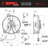 Ventoinha Refrigeração de Radiador VA31-A101-46A Spal